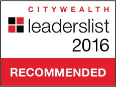 Citywealth Leader's List 2016 Recommended